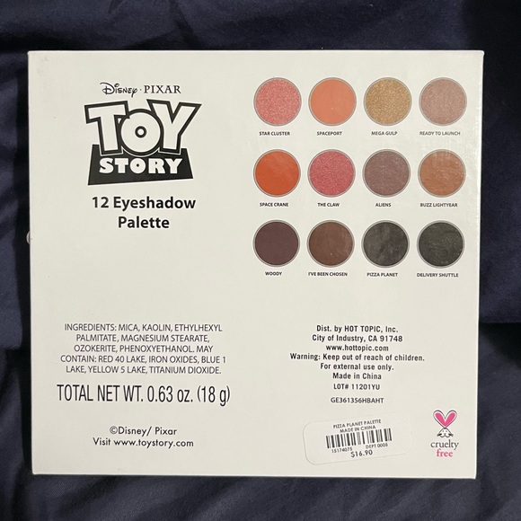 Disney Toy Story PIZZA PLANET Eyeshadow Palette - Picture 2 of 4